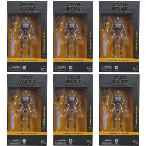 Star Wars Black Series Commando Droid (The Clone Wars) ARMY BUILDER SET OF 6