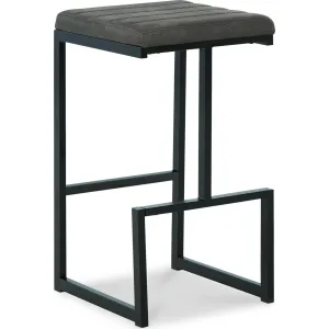 Strumford Bar Height Stool - Gray/Black - (D109-130)