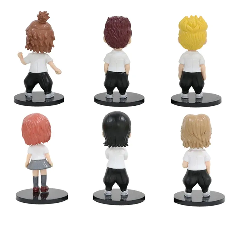 Tokyo Revengers Set of 6 Action Figures | 10 Cms |