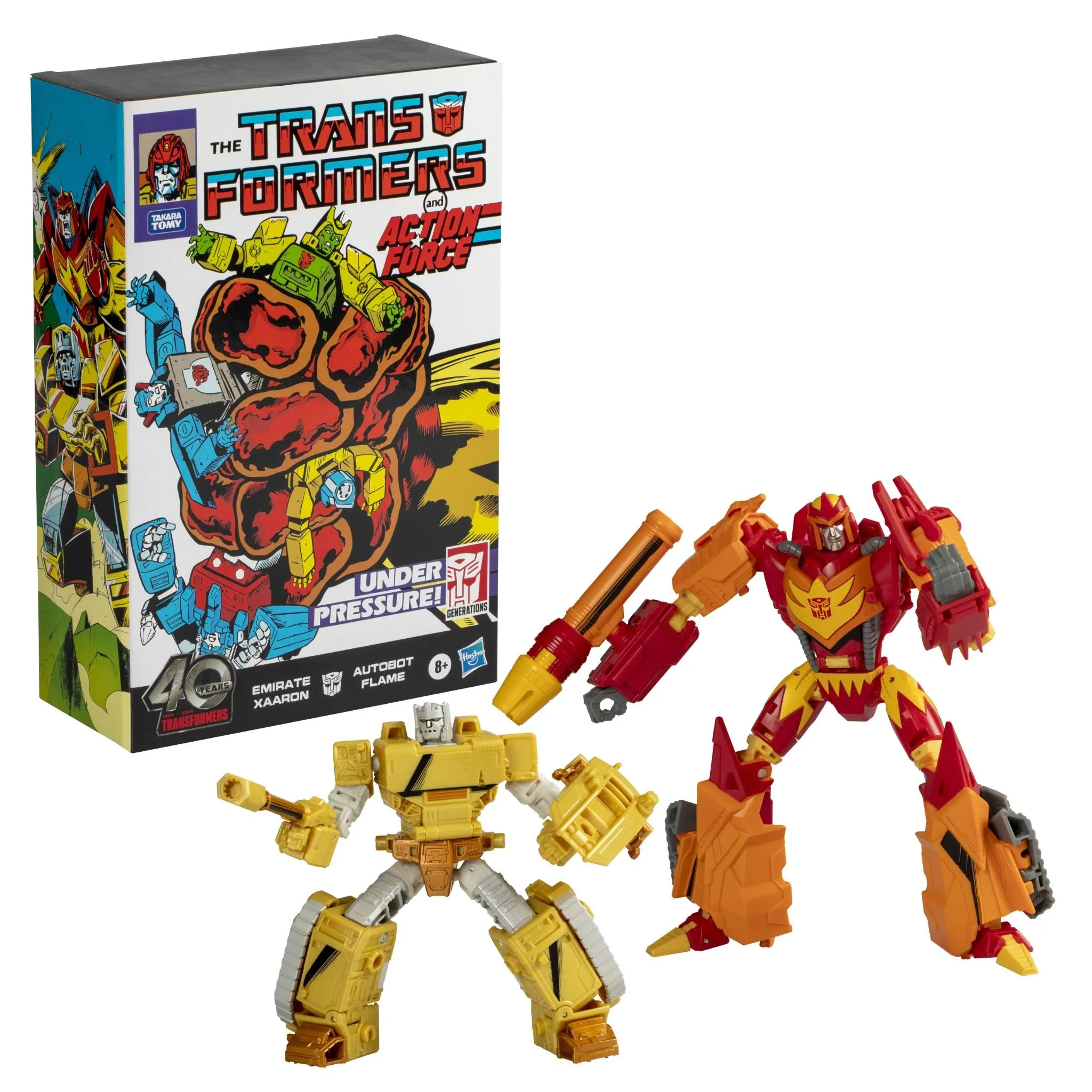 Transformers - Generations: Comic Edition Autobot Flame & Emirate Xaaron Figures