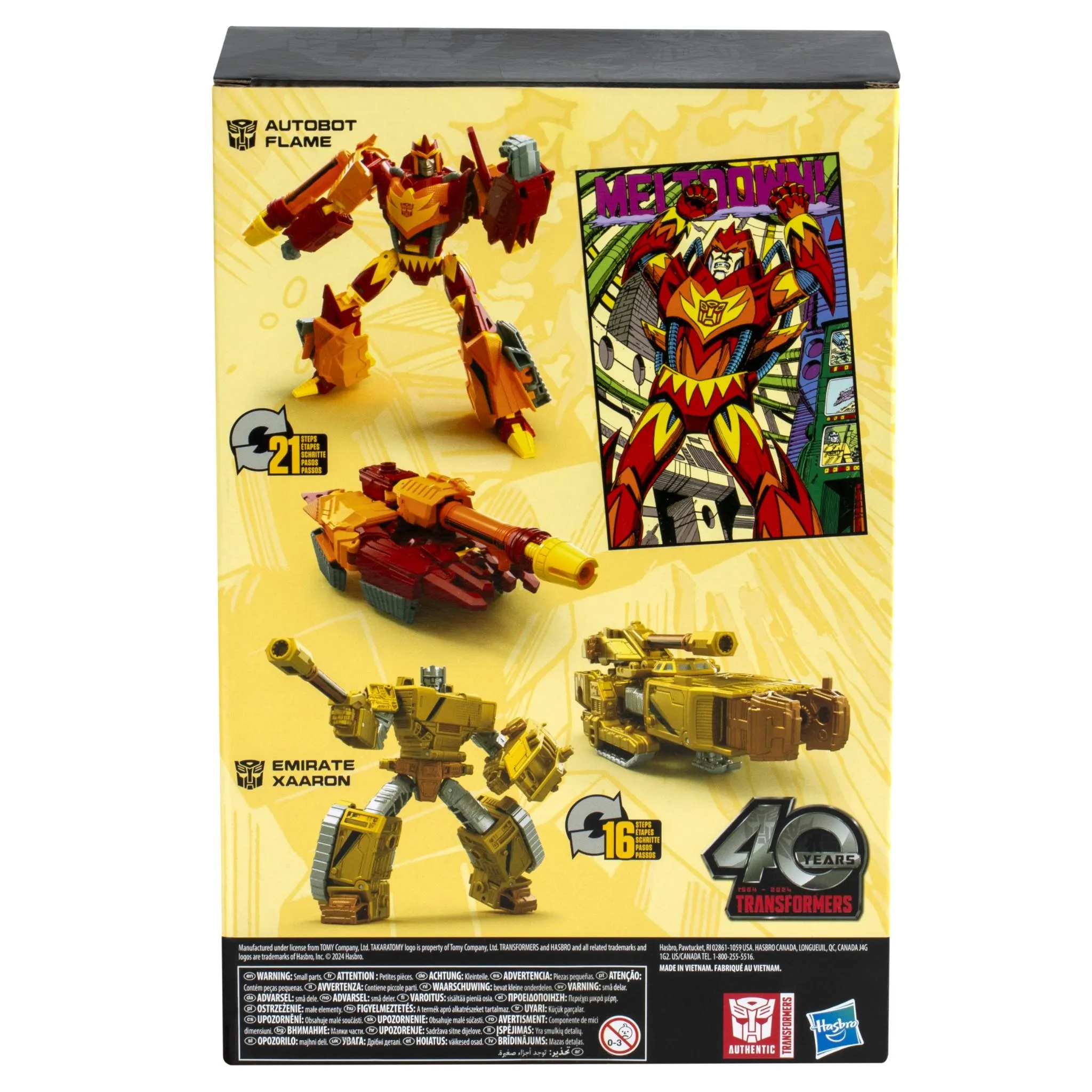 Transformers - Generations: Comic Edition Autobot Flame & Emirate Xaaron Figures