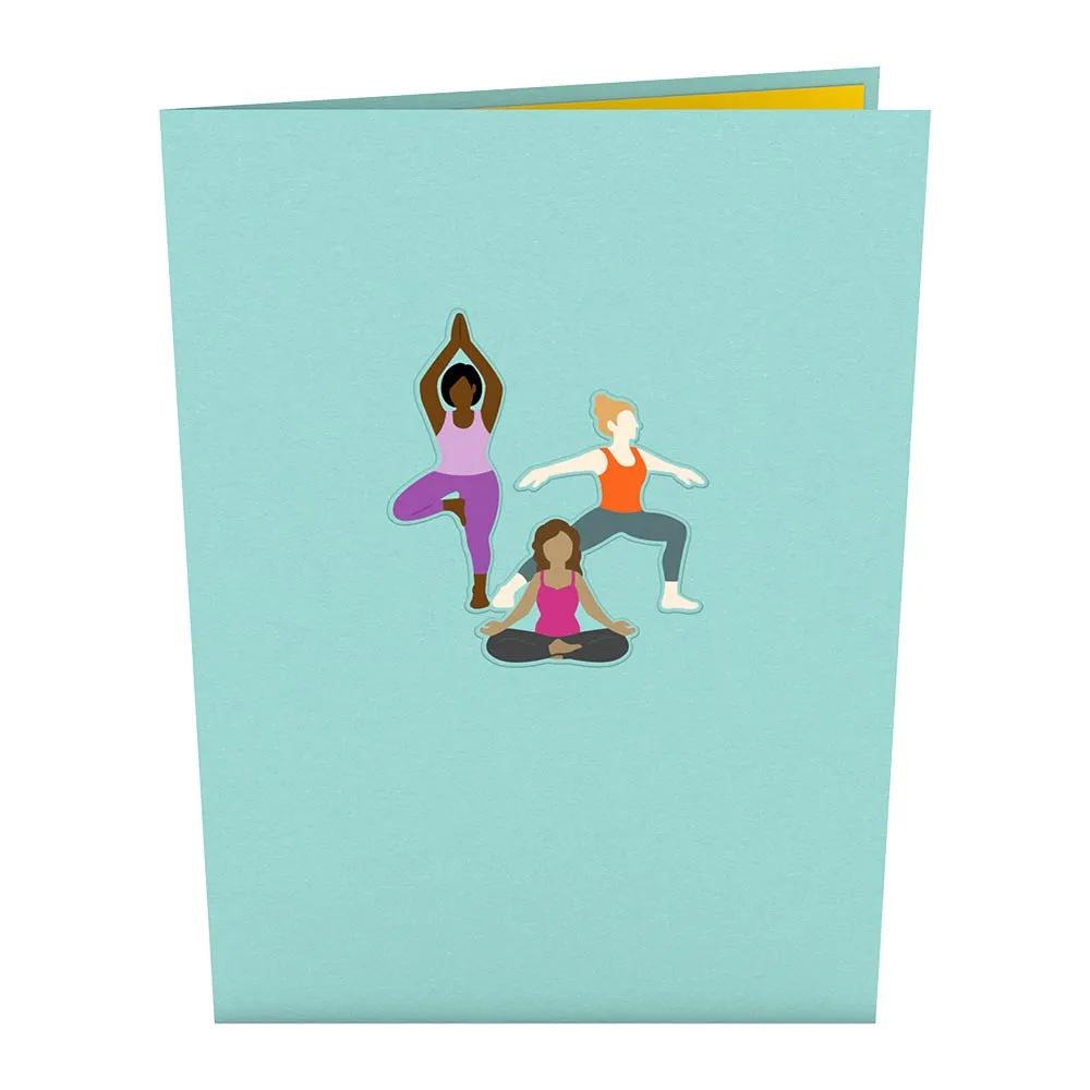 Yoga Poses Pop-Up Card